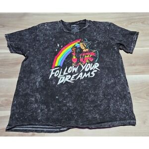 A Nightmare on Elm Street Freddy Krueger Follow Your Dreams Acid Wash Graphic T-